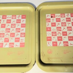 Vintage Coca-Cola Olympic Trays